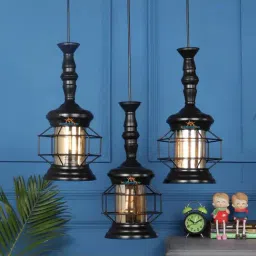 DecorativeRay Black Iron Ceiling Light - Set of 1-image-81