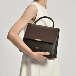 LAVIE LUXE Brown & Black Printed Medium Satchel Handbag-21