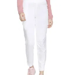 Dollar Missy White Elasticated Trousers-image-10