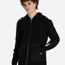Puma Black Relaxed Fit Hooded Jacket-picture-30