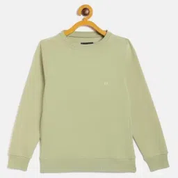 Crimsoune Club Kids Green Regular Fit Sweatshirt-image-91