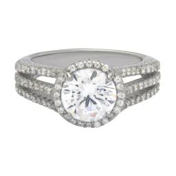 Anayra 92.5 Sterling Silver Sparkling Ring for Women-picture-8