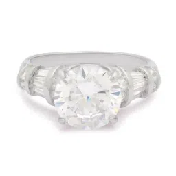 Anayra 92.5 Sterling Silver Sparkling Ring for Women-image-75