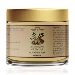 Sage Apothecary Indian D Tan Mask Japanese Kojic Acid - 100 gm-image-18