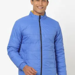 Bewakoof Blue Regular fit Reversible Puffer Jacket-picture-42