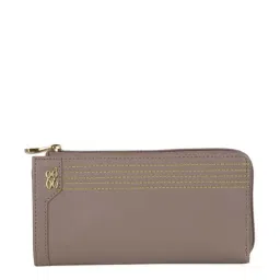 Baggit Beige Textured Zip Around Wallet for Women-45