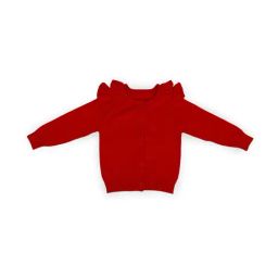 Baby Moo Kids Red Regular Fit Full Sleeves Sweater-image-7