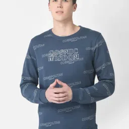 Crimsoune Club Blue Regular Fit Printed Sweatshirt-image-72