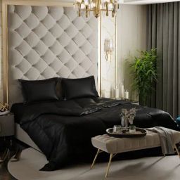 Stoa Paris Date Night Midnight Black 150 GSM Polyester Double Comforter-image-66