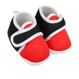NESKA MODA Kids-Unisex Black Cotton Booties-picture-48
