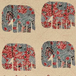 Living Roots Block Print Grey 300 TC Cotton Single Diwan - Set of 8 image 4