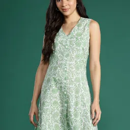 all about you Women Floral Print Georgette A-Line Mini Dress-picture-20