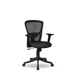 Mango Blossom Jazz Black Mid Back Office Chair-image-50