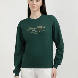 TOMMY HILFIGER Green Graphic Print Sweatshirt-picture-0