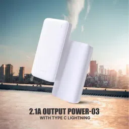 Onelife Power 03, 20000mAh 12W Lithium-Polymer Power Bank with Dual Input, Dual Output (White) image 3