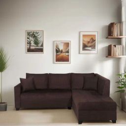 Trevi Bingo Fabric RHS 5 Seater Sectional Sofa (Mahogany)-image-47