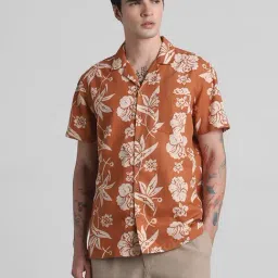 Jack & Jones Amberglow Cotton Regular Fit Printed Shirt-image-53