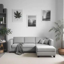 Trevi Bingo Velvet RHS 5 Seater Sectional Sofa (Grey)-image-62