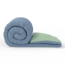 Bianca Jeanblue & Olive Microfibre Solid Single Comforter image 4