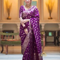 AQUILIQ Woven Design Zari Banarasi Saree-picture-37