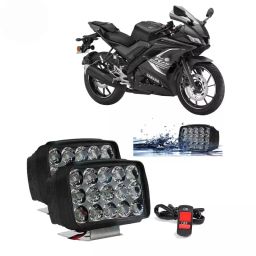 Cartronics 15  LED Fog Light With On/Off Switch  for Yamaha R15 Black(Set of 2 Pcs)-17