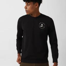 Reebok Black Slim Fit Sweatshirt-1