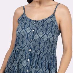 Saffron Threads Print A-Line Midi Dress image 3