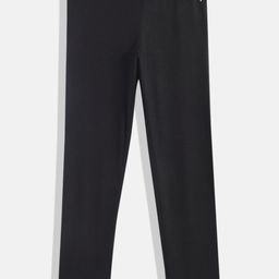 Allen Solly Junior Girls Regular Fit Mid-Rise Snug Tech Knitted Ankle-Length Leggings-image-3