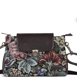 RUDHIRA Floral Printed PU Structured Sling Bag with Tasselled-57