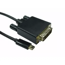 RS PRO Male USB C to Male DVI-D Dual Link 5 m, 1924688-5