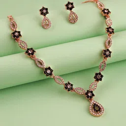 Anouk Set Of 3 Gold-Plated Artificial Stones Studded Jewellery Set image 2