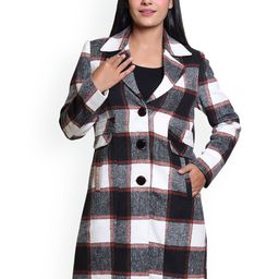 Hallinton Checked Notched-Collar Longline Overcoat-image-98