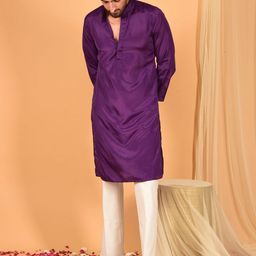 Laalzari Men Crepe Kurta-image-79