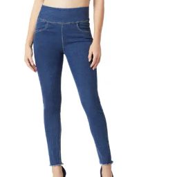 Miss Chase Blue High Rise Jeggings-image-69