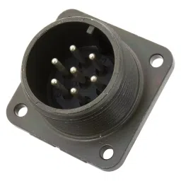 AMPHENOL INDUSTRIAL CIRCULAR CONNECTOR, RECEPTACLE, SIZE 16S, 7 POSITION, BOX, MS3102A16S-1P.-picture-23