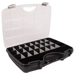 RAACO TOOL CASE, A46, 21 DIVIDERS, BLK/SIL, 715362-35