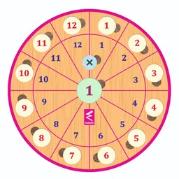 Wissen Maths Wheel Puzzle Game - Multicolour-picture-23