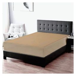 Trance Home Linen Premium 220 GSM Mattress Protector for Single Size Bed Waterproof Bed Protector  78 x 36 Inch - Brown-20