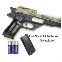 NEGOCIO Children Pretend Play Pistol Electric Plastic with Light Sounds Vibration Battery Operation Toy Guns- PACK OF 1- COLOR MAY VARY-16