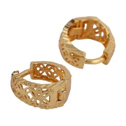 ANIKAS CREATION Set Of 2 Gold-Plated Artificial Beaded Circular Shaped Drop Earrings image 5