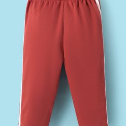 Tango Interlock Knit Full Length Tiger Printed Track Pant - Rust Orange image 2