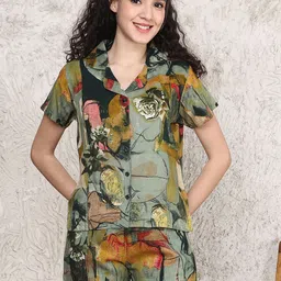 Boston Club Women Printed Night suit-image-6