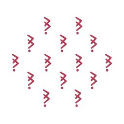 Comet Busters Beautiful Traditional Designer Bindis - Red image 2