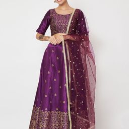 studio rasa Printed Block Print Ready to Wear Lehenga & Blouse With Dupatta-6