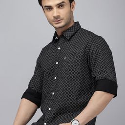 Arrow Sport Manhattan Slim Fit Geometric Printed Pure Cotton Casual Shirt-image-42