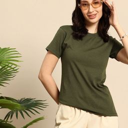 Mast & Harbour Short Sleeves Round Neck T-shirt-image-51