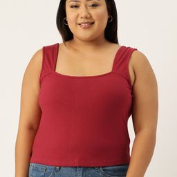 theRebelinme Plus Size Solid Crop Top-picture-30