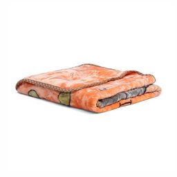 Monte Carlo Orange & Grey Mild Winter 600 GSM Single Bed Blanket-picture-39