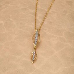 Mia by Tanishq Breezy Elegance 14k Gold & Diamond Pendant-picture-2