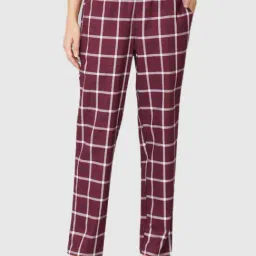 Van Heusen Maroon Checks Pajamas-picture-1